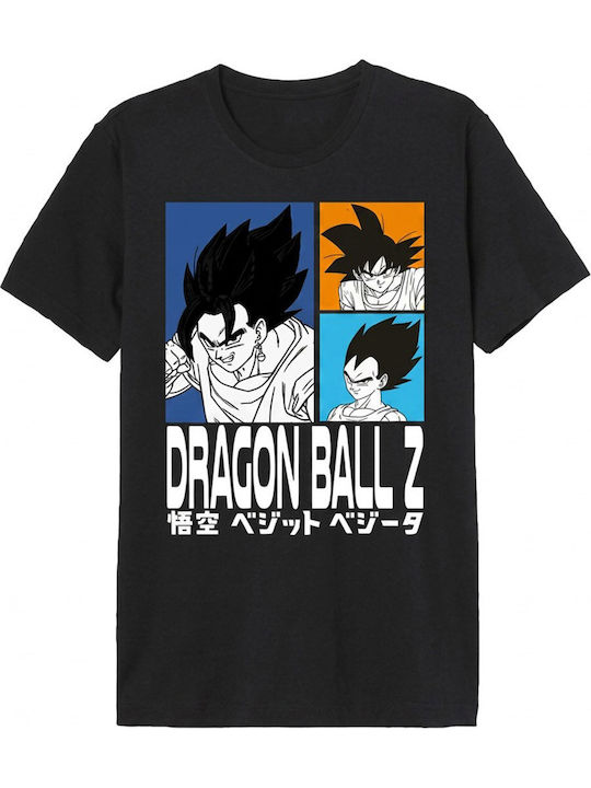 Cotton Division Dragon Ball Z Goku Vegeta Тениска Черна Mdzts003