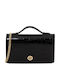 Δερμάτινο Γυναικείο Clutch Croco Μαύρο