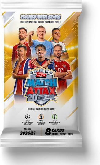 Topps Pachet de cărți suplimentare Champions League Match Attax 2026/27