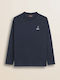 Langarmshirt Navyblau