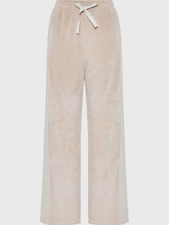 Velvet Flared Sweatpants FOG