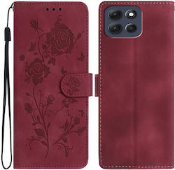 Портмоне Калъф с Червена Роза Цвете за Motorola Moto G86 Power Портмоне Калъф с Червена Роза Цвете за Motorola Moto G86 Power