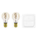 Eglo Intelligente LED-Lampen 7 W für E27-Fassung in A60-Form, einstellbares Weiß, 806 lm, 2 Stück,