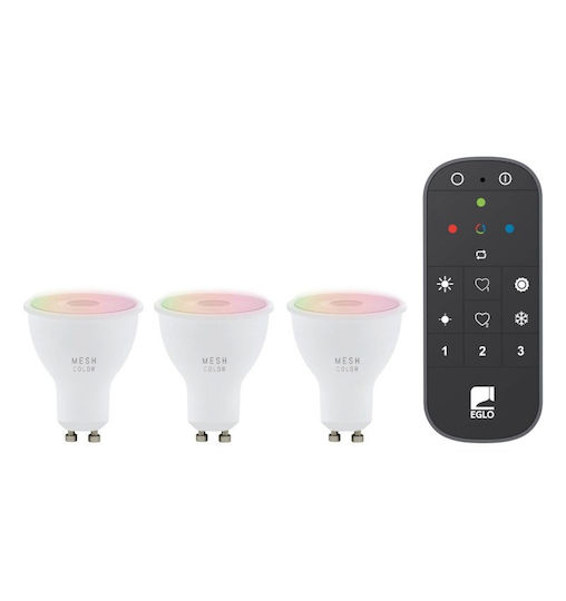 Eglo Intelligente LED-Lampen 5 W für GU10-Fassung RGB 345 lm 3 Stück