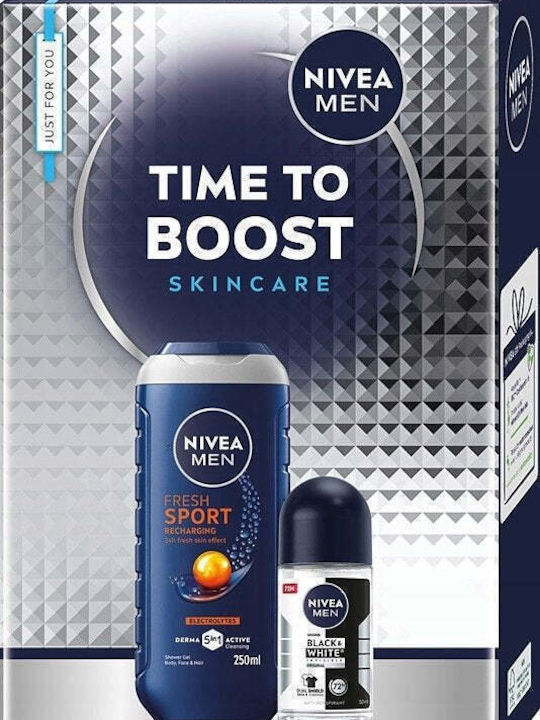 Nivea Time To Boost Σετ Περιποίησης για Καθαρισμό Σώματος 2τμχ