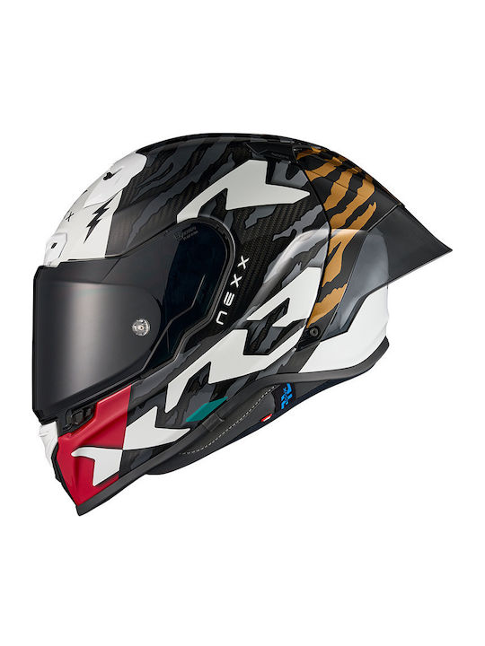 Nexx X.R3R Ziger Grey/Gold Motorradhelm Integra...