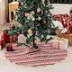 Rote Weihnachtsbaumdecke Tannenbaum Ø 148 cm