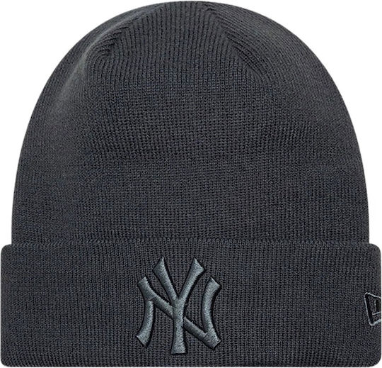 New York Yankees Men's Knit Beanie in Grey