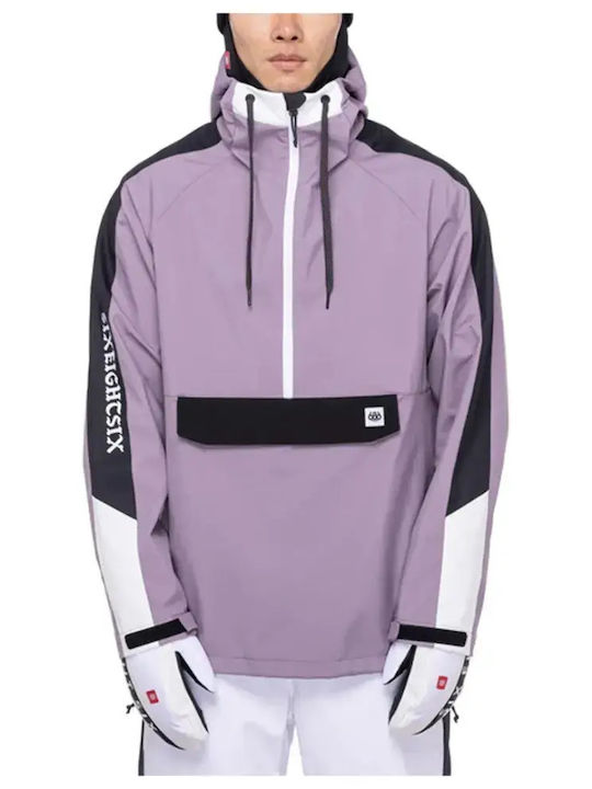 686 I-004410-273 Men's Soft Shell Ski & Snowboard Jacket Dusty Orchid