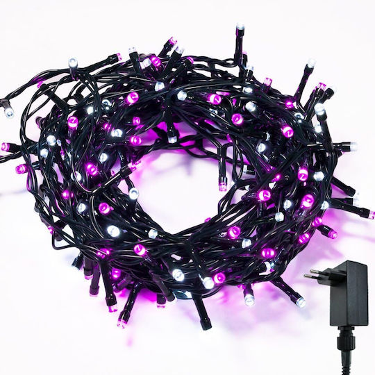 200 LED-Lichter 13 m Lila Lichterkette