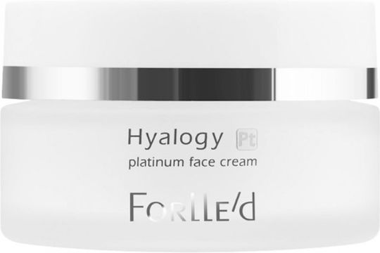 Hyalogy Platinum Rich Крем за лице за хидратация, против стареене и възстановяване с хиалуронова киселина и колаген 50 мл
