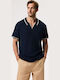 Swiftknit Polo Μπλούζα Κοντομάνικη Navy Μπλε