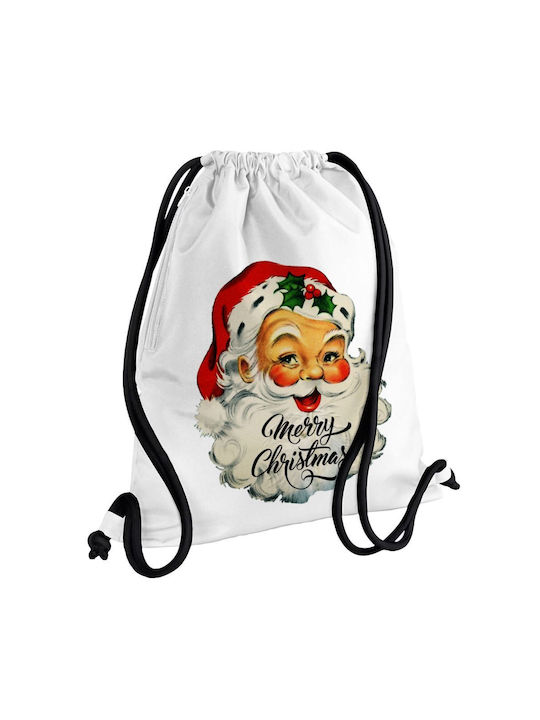 Koupakoupa Santa Vintage Τσάντα Πλάτης για Γυμναστήριο Λευκή