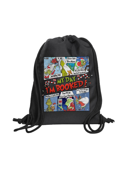 Koupakoupa My Day Grinch Black Gym Backpack