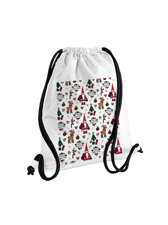 Koupakoupa Santas Τσάντα Πλάτης για Γυμναστήριο Λευκή