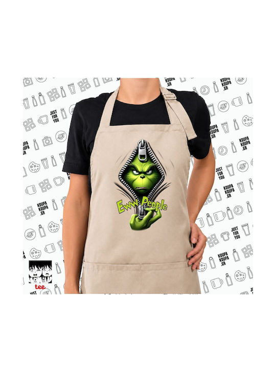 Koupakoupa Grinch Beige Kitchen Apron 22x40cm K...