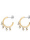 Tommy Hilfiger Ohrringe aus Edelstahl Goldfarben Zirkon 2780232