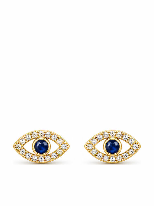 Jooliete Es2587g Earrings Gold-Plated 925 Silver with Zircon Stones