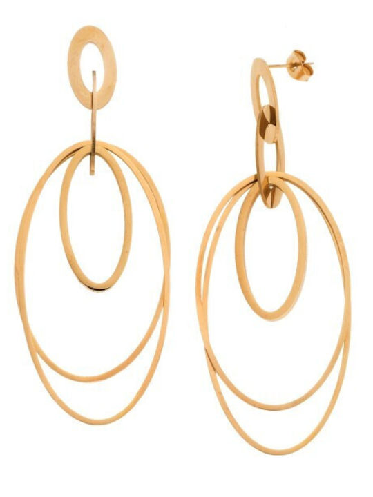 Senza Gold Plated Steel Dangle Earrings