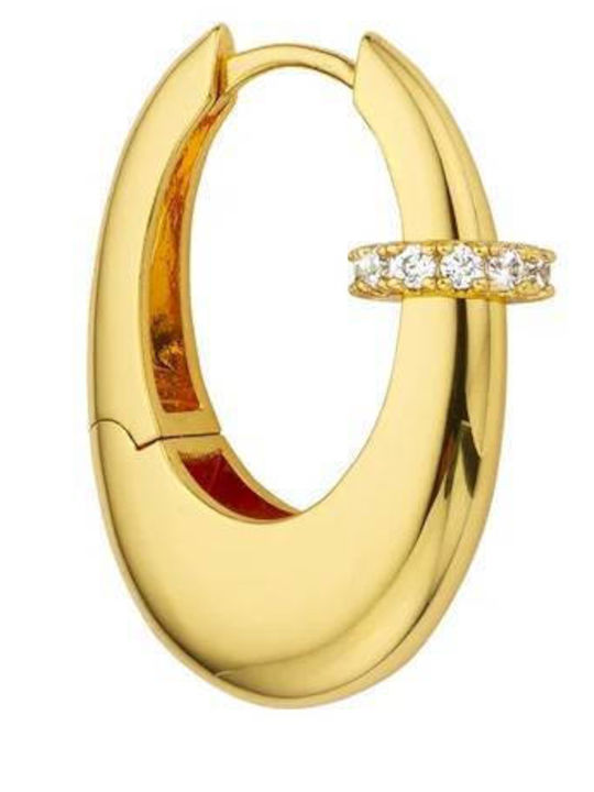 Mya Bay Electric Single Hoop Gold Bo-412