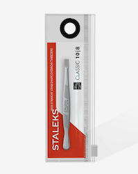 Breite Gerade Augenbrauenpinzette Staleks Classic Tc-10/8 Breite Gerade Augenbrauenpinzette Staleks Classic Tc-10/8