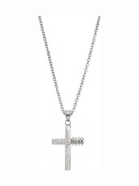 Senza Men’s Steel Cross Without Chain