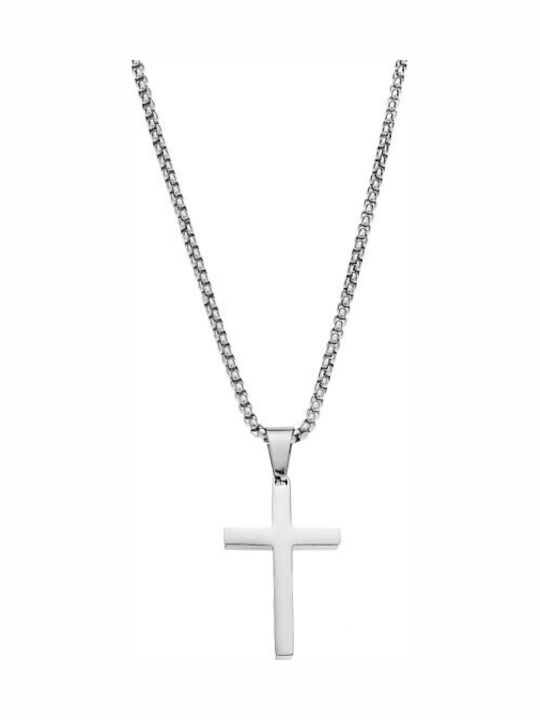 Senza Men's Steel Cross Without Chain
