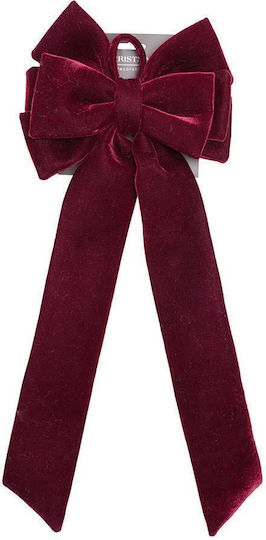 Weihnachtsbaumspitze Schleife Bordeaux 72 cm 41615