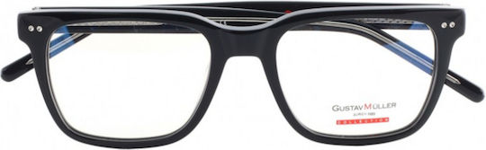Gm8309 C1 Herrenbrille mit schwarzem Acetat-Rahmen