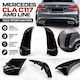 Side Rear Bumper Fins Mercedes-Benz CLA W117 13-17 Coupe AMG Bumper CLA45 Look Gloss Black 2 Pieces