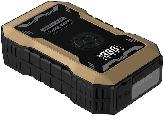Преносим Стартер за Автомобилен и Мотоциклетен Акумулатор 12000mAh с Помпа 12V
