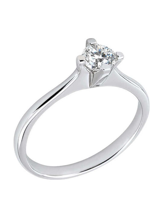 VTJ Ring mit Einem Stein Aus Silber mit Diamant