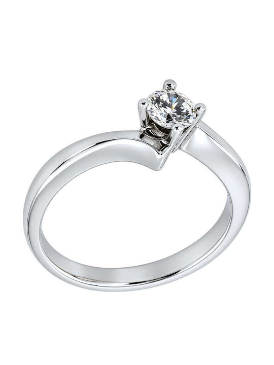 VTJ Einzelsteinring aus Silber mit Diamant