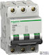 Circuit Breaker 3p 25b C60n Schneider