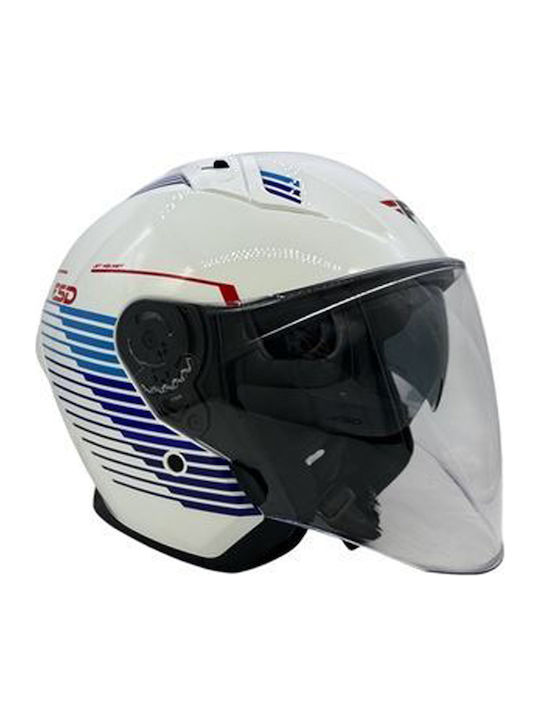Faseed 768 Evolve White Red Blue Κράνος Μηχανής...