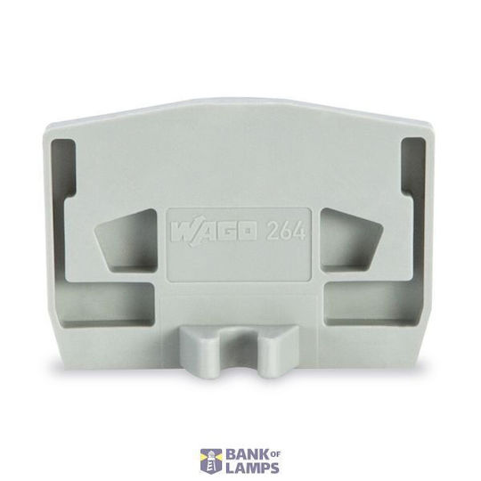 End Plate Fixing Flange 4mm Light Gray