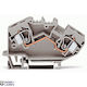 2-conductor Through Terminal Block 10 Mm² Center Marking Gray
