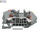 2-conductor Supply Terminal Blocks Distribution Boxes; Push-button; 16 Mm²; Side Center Marking; Din-rail 35 X 15 35 X 7.5; Push-in Cage Clamp; 16,00 Mm²; Gray