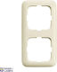 2512-212-507 Cover Frame 2gang S White Busch-duro 2000