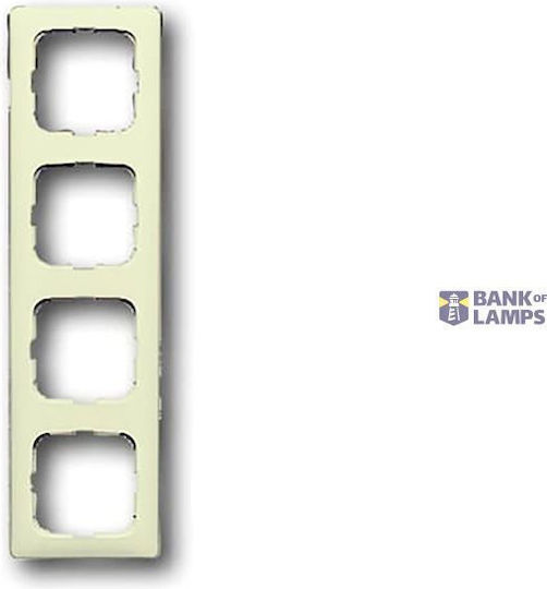 2514-212k-102 Cover Frame 4gang S White Busch-duro 2000 Si Linear