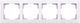 Abb Switch Frame 4 Positions Horizontal Placement in White Colour
