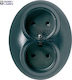 Schneider Electric Double Black Power Socket