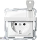 Schneider Electric Единичен Електрически Контакт Бял