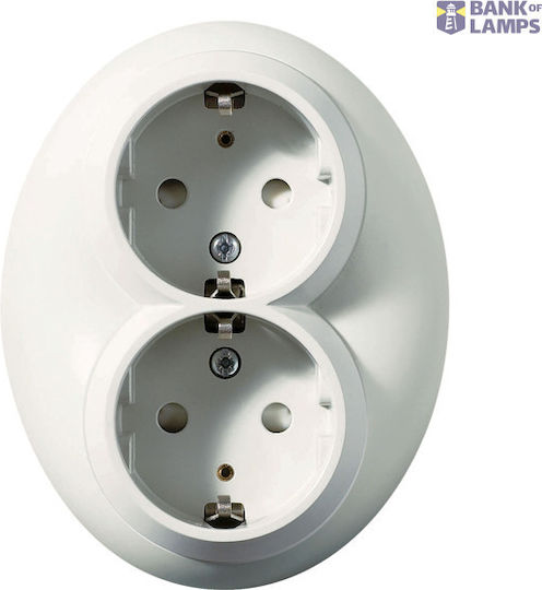Schneider Electric Doppelsteckdose Weiß