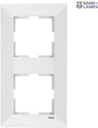 Meridian Accessory White Two Gang Frame