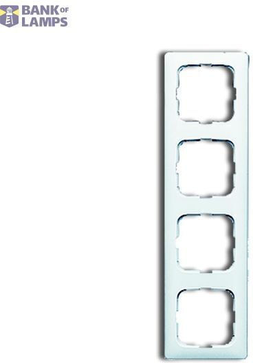 2514-214k-102 Cover Frame 4gang S Alpine White Reflex Si Linear