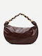 Stil Stoff Damenhandtasche Braun