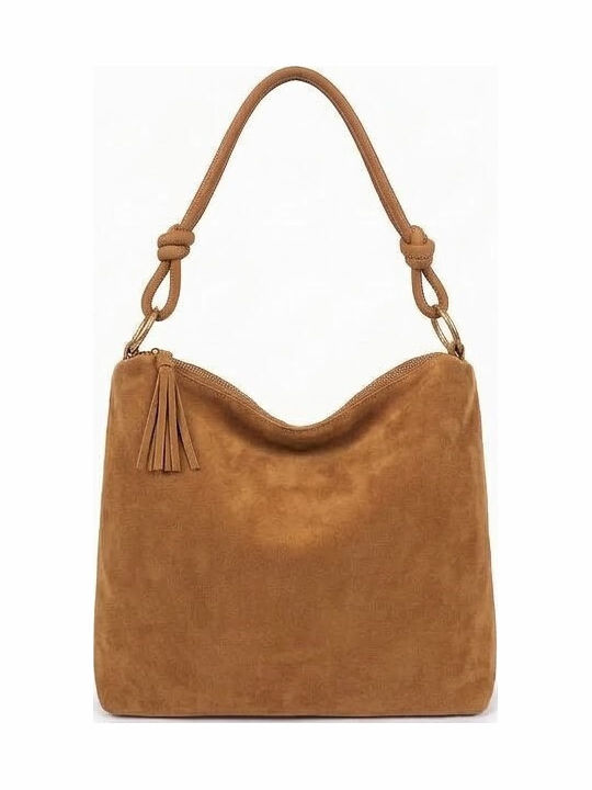 Дамски Плик от Велур в Тауп H681-Brown