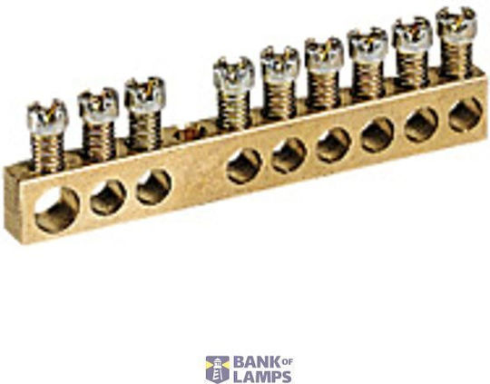 Screw Terminal Block 1 X 6 To 25ø 19 X 1.5 To 16ø L 157 Mm