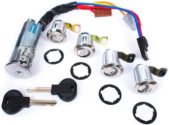 Citroen Berlingo 96-07 Complete Ignition Switch + 4 Lock Cylinders Set Without Immobilizer